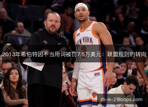 2013年希伯特因不当用词被罚7.5万美元：联盟规则的转向